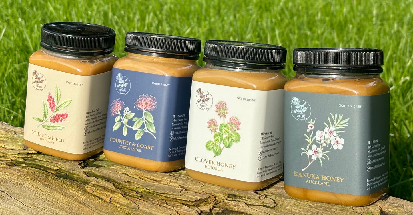 Try all 4 Honey's